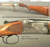 BERETTA 1958 ASEL 20- ABERCROMBIE & FITCH IMPORT- 28" VENT RIB Bbls.- ONLY 5 Lbs. 12 Oz.- ORIG. BORES & CHOKES- 96% SCROLL & FLORAL ENGRAVING - 1 of 5