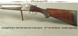 KRIEGHOFF 20 BORE 1928 SUHL BEST GRADE O/U- 99% ENGRAVING w/ GAME SCENES- 30" V R Bbls.- 100% ORIG. 1928 FINISH- BEST 300 SERIES ACTION-EXC. BORE - 1 of 9