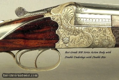 KRIEGHOFF 20 BORE 1928 SUHL BEST GRADE O/U- 99% ENGRAVING w/ GAME SCENES- 30