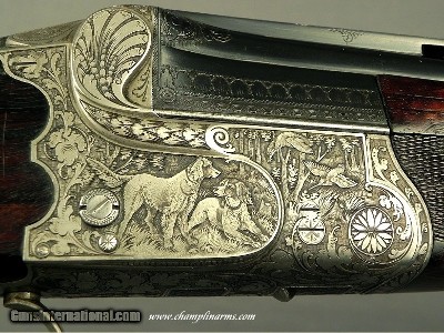 KRIEGHOFF 20 BORE 1928 SUHL BEST GRADE O/U- 99% ENGRAVING w/ GAME SCENES- 30