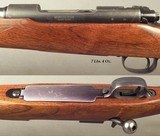 WINCHESTER 30-06 MOD 70 PRE-64 FEATHERWEIGHT- MADE in 1957- ORIG BLUE- STOCK REOILED- THE BORE is EXC.- SOLID HUNTING PIECE- 13 11/16" LOP - 2 of 4