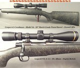 COOPER 6.5 CREEDMOOR MOD 54- LEUPOLD VX-3i 3.5 - 10 x 40- 24" MATCH GRADE Bbl.- SYNTHETIC STOCK- SATIN BLUE- OVERALL 99%- 13 7/8" LOP- ACCUR - 1 of 4