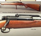 WINCHESTER 270 WIN. MOD 70 PRE-64- 1948- OVERALL 80% FINISH METAL & WOOD- BORE is EXC.- SOLID INSIDE & OUT- VERY HONEST HUNTING RIFLE- IT WILL HUNT - 1 of 4