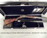 CSMC 20 & 28 BORE A-10 AMERICAN SIDELOCK- ATTRACTIVE PRICE- BOTH Bbls. 30"- OVERALL 99% COND.- ROSE & SCROLL MODEL- EXC. WOOD- DELUXE CASE- 6-6 - 1 of 5