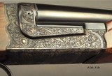 CHAPUIS 450/400 3" N. E.- NEW- MODEL BROUSSE- VERY NICE WOOD- 95% FLORAL ENGRAVING & GAME SCENE- REMOVABLE BLOCKS in RIB for SCOPE MOUNTS or RED - 2 of 5