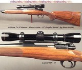 BIESEN 7x57 MAUSER- FULL & COMPLETE CUSTOM w/ MAUSER ACTION- PURE BIESEN CLASSIC STOCK- BIESEN WRAP AROUND FLEUR-DE-LIS CHECKERING- 1962- ACCURATE - 1 of 5