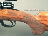 BIESEN 7x57 MAUSER- FULL & COMPLETE CUSTOM w/ MAUSER ACTION- PURE BIESEN CLASSIC STOCK- BIESEN WRAP AROUND FLEUR-DE-LIS CHECKERING- 1962- ACCURATE - 4 of 5