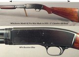 WINCHESTER MOD 42 in 410- PRE-WAR MADE in 1935- 26" Bbl.- ORIG 3"- FULL CHOKE- 5 Lbs. 13 Oz.- 14 x 1 1/2 x 2 3/8"- EXC. BORE- SOLID - 1 of 4