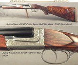 CHAPUIS 450/400 3" N. E.- NEW- MODEL ELAN- VERY NICE WOOD- 95% FLORAL ENGRAVING & GAME SCENE- REMOVABLE BLOCKS in RIB for SCOPE MOUNTS or RED DOT