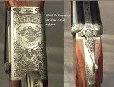 CHAPUIS 470 N. E.- NEW- MOD ELAN CLASSIC- VERY NICE WOOD- 95% FLORAL ENGRAVING & GAME SCENE- REMOVABLE BLOCKS in RIB for SCOPE MOUNTS or RED DOT - 3 of 5