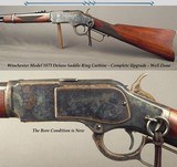 WINCHESTER MODEL 1873 DELUXE SADDLE RING CARBINE 44-40- COMPLETE UPGRADE- OVERALL it is NOW 98% COND.- THE BORE is NEW- IT WORKS & SHOOTS - 1 of 5