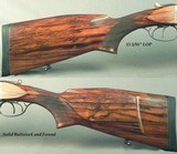 GAUCHER 9.3 x 74R DOUBLE RIFLE- REMAINS in EXC. COND.- QUICK DETACHABLE PIVOT MOUNTS- KAHLES 2.5 x 20 SCOPE- VERY NICE WOOD- 23 1/2" EXTRACT Bbls - 4 of 5