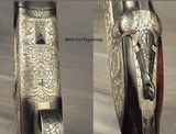 FAMARS 12 BORE SIDELOCK O/U- MADE in 1971- 300 SERIES ACTION with DOUBLE UNDERLUGS & DOUBLE BITE- DOUBLE TRIGGERS- 27 3/4" V R Bbls.-99% ENGRAVED - 3 of 5