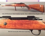 SAKO 270 FINNBEAR SPORTER- NEW & UNFIRED in the FACTORY BOX- ABOUT 1985- SAKO SCOPE RINGS for the DOVETAIL FLATS on the RECEIVER- 24" Bbl. - 1 of 4