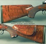 BIESEN 7x57- ORIGINALLY BUILT for a LADY or YOUTH- COMPLETE CUSTOM with MAUSER ACTION- BIESEN CLASSIC STOCK- WRAP AROUND FLEUR-DE-LIS CHECKERING - 4 of 5