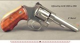 SMITH & WESSON 32 H&R MAG MOD 631 STAINLESS STEEL D A REVOLVER- 4" Bbl.- OFFERED ONLY FROM 1989 to 1992- OVERALL 99%- BORE as NEW- FACTORY GRIPS - 2 of 2