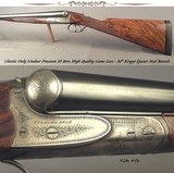 CHARLES DALY 10 BORE- LINDNER PRUSSIAN PIECE- 30