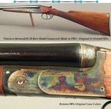 VINCENZO BERNARDELLI 20 BORE- 1965 MODEL GAMECOCK- GAME GUN WEIGHT at 5 Lbs. 12 Oz.- IMP.CYL & FULL- STRAIGHT STOCK- DOUBLE TRIGGERS- OVERALL 92% - 1 of 5