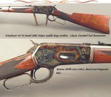 WINCHESTER 45-70 MOD 1886 DELUXE SADDLE RING CARBINE- COMPLETE TURNBULL RESTORATION- OVERALL 99.5% COND- ACCURATE CARBINE- CHECKERED - 1 of 6