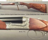 CHAPUIS 470 N. E.- NEW- MOD ELAN CLASSIC- VERY NICE WOOD- 95% FLORAL ENGRAVING & GAME SCENE- REMOVABLE BLOCKS in RIB for SCOPE MOUNTS or RED DOT - 1 of 6