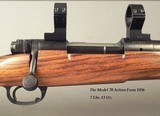 ROGER BIESEN 338 WIN. MAG.- BIESEN COMPLETE CUSTOM with a 1956 PRE-64 MOD. 70 ACTION- A TRUE BIESEN CLASSIC STOCK- POINT PATTERN CHECKERING- 98% - 2 of 5