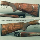 CHAPUIS 7 x 57R & 28 Ga. 2 Bbl. SET- MOD RGEX S x S- SUPER WOOD- FACTORY QD PIVOT MOUNT- LEUPOLD 1.5 x 5- 90% ENGRAVING- OVERALL 99% COND.- NICE - 3 of 6