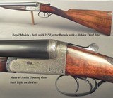 CHURCHILL 12 BORE PAIR- REGAL MODEL- MADE 1934- ASSIST EASY OPENING- ONLY 5 Lbs. 15 Oz.- 25" Bbls. with HIDDEN THIRD BITE- EXC Bbls. INSIDE & OUT - 2 of 9