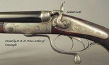 PURDEY 450 3 1/4" BPE- A TOTALLY ORIG 1890 RIFLE & CASE EXCEPT Bbls. REBLACKED- OWNED by H. R. H. PRINCE ARTHUR of CONNAUGHT- BORES LIKE NEW- CAS - 2 of 9