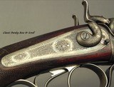 PURDEY 450 3 1/4" BPE- A TOTALLY ORIG 1890 RIFLE & CASE EXCEPT Bbls. REBLACKED- OWNED by H. R. H. PRINCE ARTHUR of CONNAUGHT- BORES LIKE NEW- CAS - 3 of 9