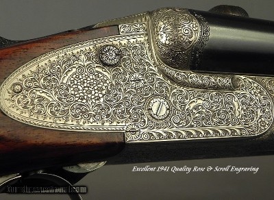 FRANZ SODIA 20 x 20 x 22 WIN. CENTERFIRE (5.6 x 35R) DRILLING- 1941 QUALITY- EXC PLUS COND- ALL 3 BORES EXC PLUS- 99% ENGRAVED- EXC.WOOD - Image 4 of 9