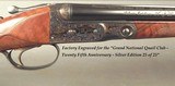 PARKER REPRODUCTION 28- MADE for GRAND NATIONAL QUAIL CLUB 25th ANNIVERSARY in 1991- SILVER EDITION No. 25 of 25- OVERALL 98%- 100% CASE COLORS - 2 of 6