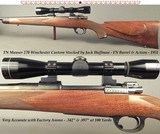 FN MAUSER 270 CUSTOM STOCKED by JACK HUFFMAN- FN Bbld. ACTION FROM 1951- NICE HUFFMAN STOCK- VERY ACCURATE with FACTORY AMMO .342" & .897" - 1 of 5