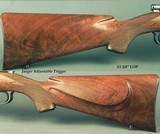 FN MAUSER 270 CUSTOM STOCKED by JACK HUFFMAN- FN Bbld. ACTION FROM 1951- NICE HUFFMAN STOCK- VERY ACCURATE with FACTORY AMMO .342" & .897" - 4 of 5