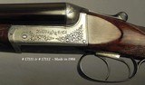 RIGBY 12 BORE PAIR of BOXLOCKS- CONSECUTIVE #'s- ORIG. OAK & LEATHER TRUNK- 28" EJECT Bbls.- DOLLS HEAD THIRD BITE- BOTH I.C. & M- EXC. BORES - 2 of 10