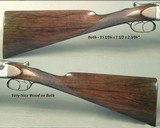 RIGBY 12 BORE PAIR of BOXLOCKS- CONSECUTIVE #'s- ORIG. OAK & LEATHER TRUNK- 28" EJECT Bbls.- DOLLS HEAD THIRD BITE- BOTH I.C. & M- EXC. BORES - 4 of 10