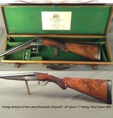 WESTLEY RICHARDS DROPLOCK 20- 28" EJECT "C" BOLTING THIRD BITE Bbls.- ABOUT 1909- GREAT WEIGHT at 5 Lbs. 14 Oz.- ORIG SST- CASED-90%ENG