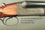 WESTLEY RICHARDS DROPLOCK 20- 28" EJECT "C" BOLTING THIRD BITE Bbls.- ABOUT 1909- GREAT WEIGHT at 5 Lbs. 14 Oz.- ORIG SST- CASED-90%ENG - 2 of 6