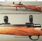 LENARD BROWNELL 7mm REM. MAG.- BROWNELL TOTAL CUSTOM- SAKO ACTION- #68 OF 129 CUSTOMS WHERE HE DID IT ALL- FLEUR-DE-LIS CHECKERING-OVERALL 96%