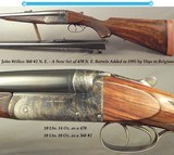 WILKES 470 N.E. & 360 #2 N.E. 2 Bbl. SET- 470 Bbls. ADDED in 1995 by THYS in BELGIUM- VERY NICE & SOLID WOOD- FRESH CASE COLORS-SIDECLIPS/DOLLS HEAD - 1 of 5