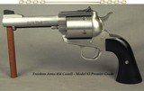 FREEDOM ARMS 454 CASULL- MOD 83 PREMIER GRADE- 4 3/4" ROUND Bbl.- STAINLESS STEEL- ADJUSTABLE REAR SIGHT- SEMI-BRIGHT BRUSHED FINISH-BOX & PAPERS - 1 of 4