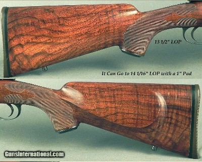 DALE GOENS 30-06- MADE in 1974- MAUSER ACTION- CLASSIC STYLE- NICE WORKMANSHIP- GOENS WRAP AROUND FLEUR-DE-LIS CHECKERING- EXC. CLARO WALNUT STOCK - Image 4 of 8