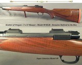 KIMBER of OREGON 7 x 57 MAUSER- SUPER AMERICA MOD 89 BGR- INTEGRAL DOUBLE SQUARE BRIDGE DOVETAILS- REMAINS UNFIRED & in the BOX with PAPERWORK - 1 of 5