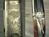 CHAPUIS 450/400 3" N. E.- NEW- MODEL ELAN- VERY NICE WOOD- 95% FLORAL ENGRAVING & GAME SCENE- REMOVABLE BLOCKS in RIB for SCOPE MOUNTS or RED DOT - 4 of 5