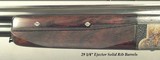 BELGIUM 12 O/U SIDELOCK EJECT- 1937- SOLD by PIRLET ARMURIERS in PARIS- 29 1/4" SOLID RIB BBLS.- NEAR EXHIBITION WOOD- 97% L. SMEETS ENGRAVED - 6 of 7