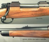 KIMBER of OREGON 338 WIN. MAG.- SUPER GRADE MOD 89 BGR- 1/4 RIB & OPEN SIGHTS- SATIN BLUE- INTEGRAL DOUBLE SQUARE BRIDGE DOVETAILS- REMAINS UNFIRED - 2 of 4