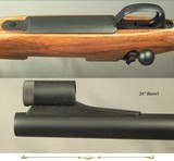 KIMBER of OREGON 338 WIN. MAG.- SUPER GRADE MOD 89 BGR- 1/4 RIB & OPEN SIGHTS- SATIN BLUE- INTEGRAL DOUBLE SQUARE BRIDGE DOVETAILS- REMAINS UNFIRED - 4 of 4