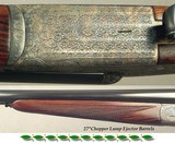 AYA 28 ROUND ACTION SIDELOCK EJECT MOD No. 2- MADE in 2005- 98% COVERAGE of SCROLL- DOUBLE TRIGGERS- 27" CHOPPER LUMP Bbls.- 99% COND.- STRAIGHT - 5 of 5