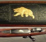 R. G. OWEN, 30-06- FULL KORNBRATH ENGRAVING- SPRINGFIELD ACTION- PERIOD GRIFFIN & HOWE SIDE MOUNT- PERIOD ZEISS SCOPE- GOLD GRIZZLY- EXC. COND. - 2 of 9