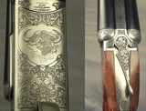 CHAPUIS 470 N. E.- NEW- MOD ELAN CLASSIC- VERY NICE WOOD- 95% FLORAL ENGRAVING & GAME SCENE- REMOVABLE BLOCKS in RIB for SCOPE MOUNTS or RED DOT - 4 of 5
