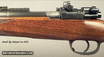 NIEDNER 250-3000- FULL KORNBRATH ENGRAVED- SHELHAMER STOCKED- SHORT KURZ MAUSER- REMAINS in EXC PLUS COND- BY NIEDNER in 1934- NICE FRENCH WALNUT-SOLD - Image 4 of 10